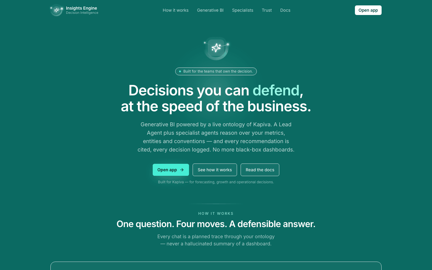 Landing page hero