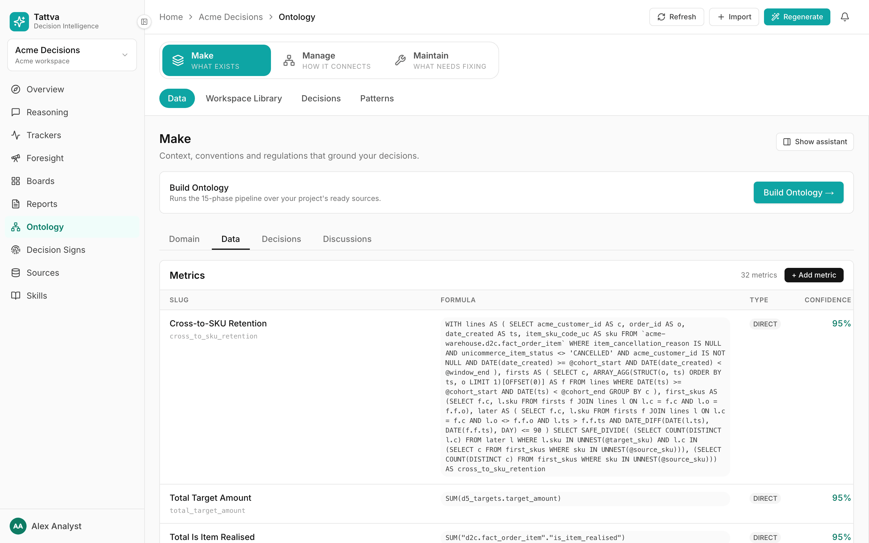Make › Data › Data: fields, metrics and detected conventions